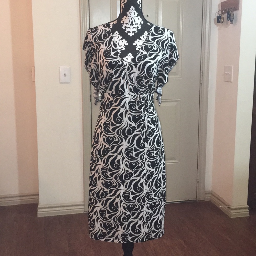 MKM Designs Printed Wrap Dress